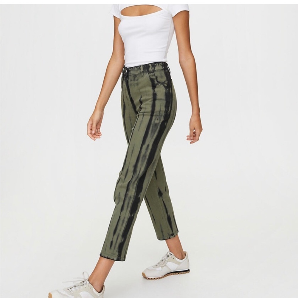 Aritzia Wilfred Free Tie Dye Kelsey Utility Pant, Size 8 - Button Fly